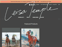 Tablet Screenshot of leisatempleartist.com